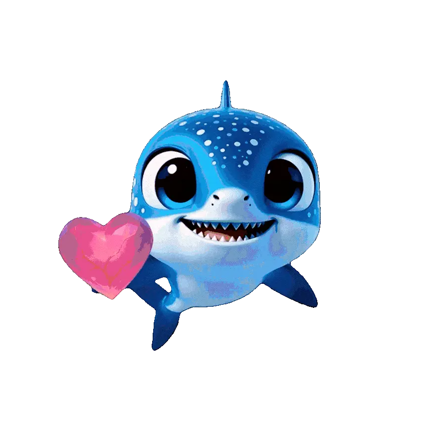 Juno mascot holding a heart